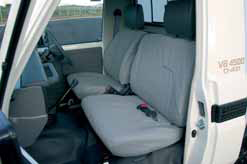 Landcruiser 70 cab chassis seating